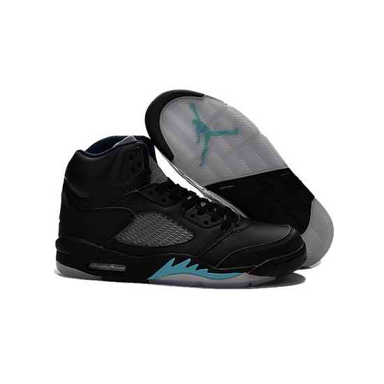 Air Jordan 5 Men Shoes Black Gray